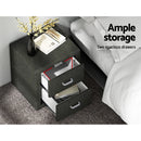 Moda Fabric Bedside - Charcoal