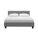 Vakita Double Fabric Bed- Grey