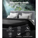 Vakita Double Fabric Bed- Grey