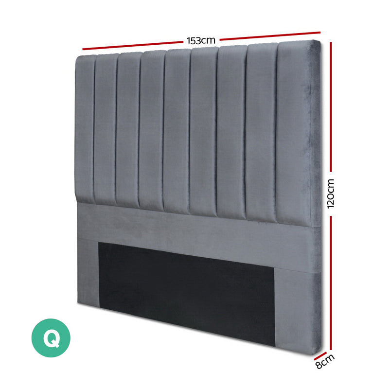 Stanley Velvet Queen Headboard