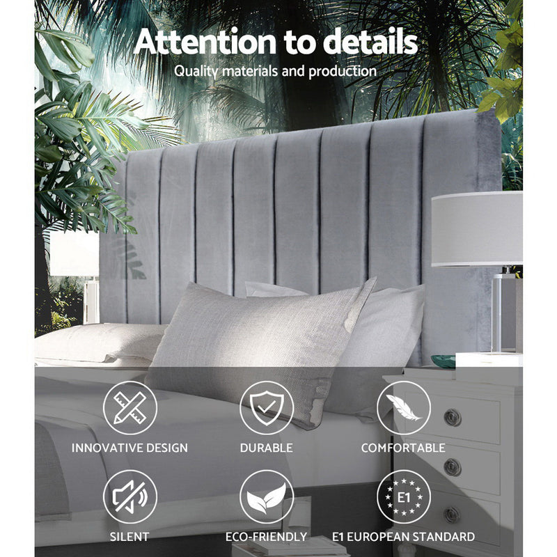 Stanley Velvet Queen Headboard