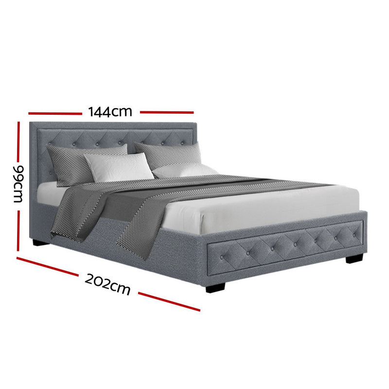 Tiyo Double Fabric Gas Lift Bed