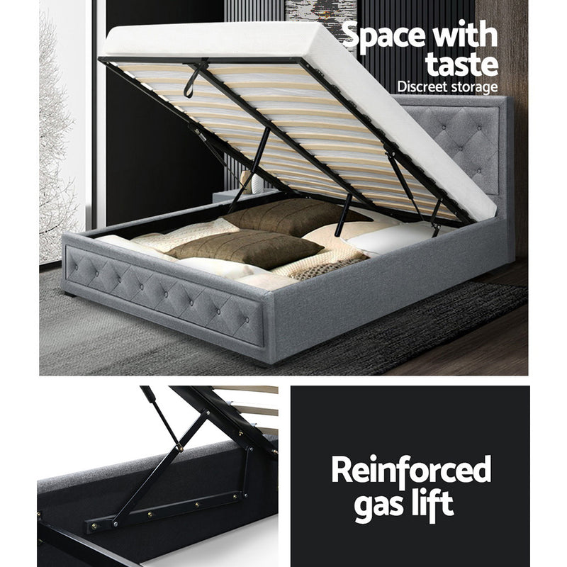 Tiyo Double Fabric Gas Lift Bed