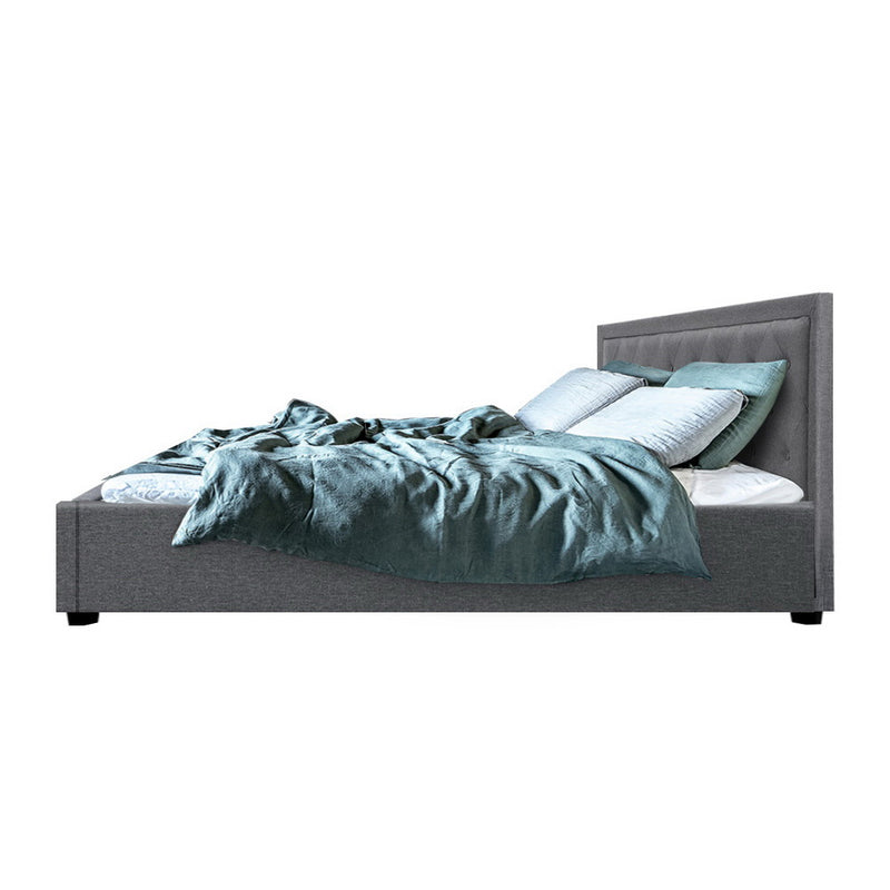 Tiyo King Fabric Gas Lift Bed