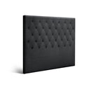 Sara Fabric Double Headboard - Charcoal