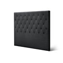 Sara Fabric Double Headboard - Charcoal