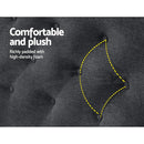 Sara Fabric King Headboard - Charcoal