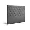 Sara Fabric King Single Headboard - Grey