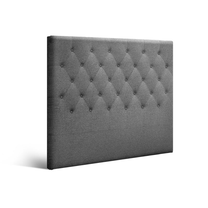 Sara Fabric King Single Headboard - Grey