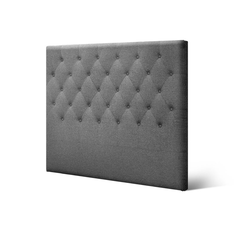 Sara Fabric King Single Headboard - Grey