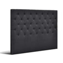 Sara Fabric Queen Headboard - Charcoal