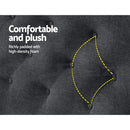 Sara Fabric Queen Headboard - Charcoal