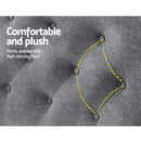 Sara Fabric Queen Headboard - Grey