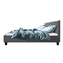 Teeno Queen Fabric Bed - Grey
