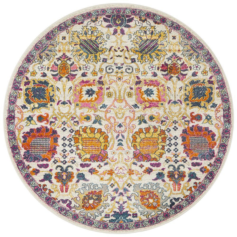 Akkadian Round Rug - Multi IV.