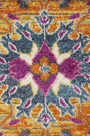 Akkadian Round Rug - Rust.