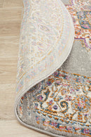 Akkadian Round Rug - Grey.