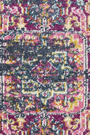 Akkadian Round Rug - Navy.