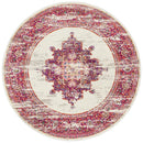 Akkadian Round Rug - Pink.