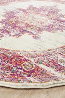 Akkadian Round Rug - Pink.