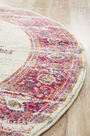 Akkadian Round Rug - Pink.