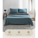 Sheet Set Cotton Sheets King Blue Dark Blue.
