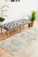 Millenia Runner Rug - Silver.