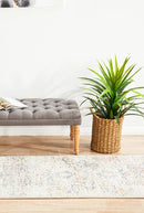 Millenia Runner Rug - Silver.