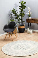 Millenia Round Rug - White.