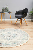 Millenia Round Rug - White.