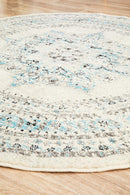 Millenia Round Rug - White.