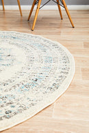 Millenia Round Rug - White.