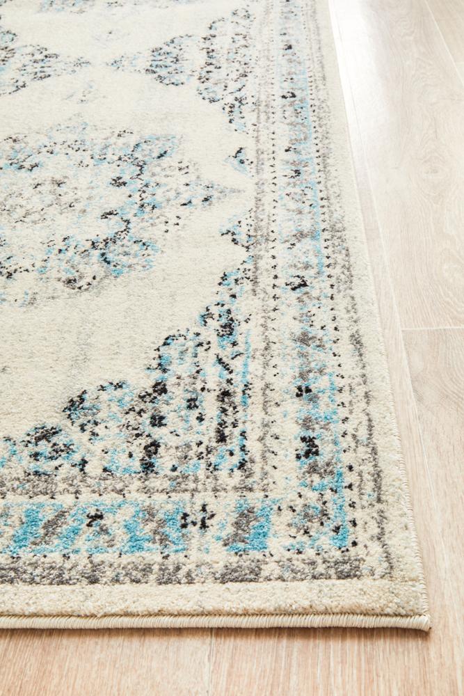 Millenia Runner Rug - White.