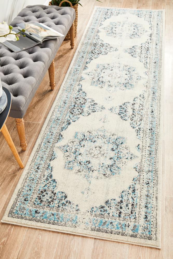 Millenia Runner Rug - White.