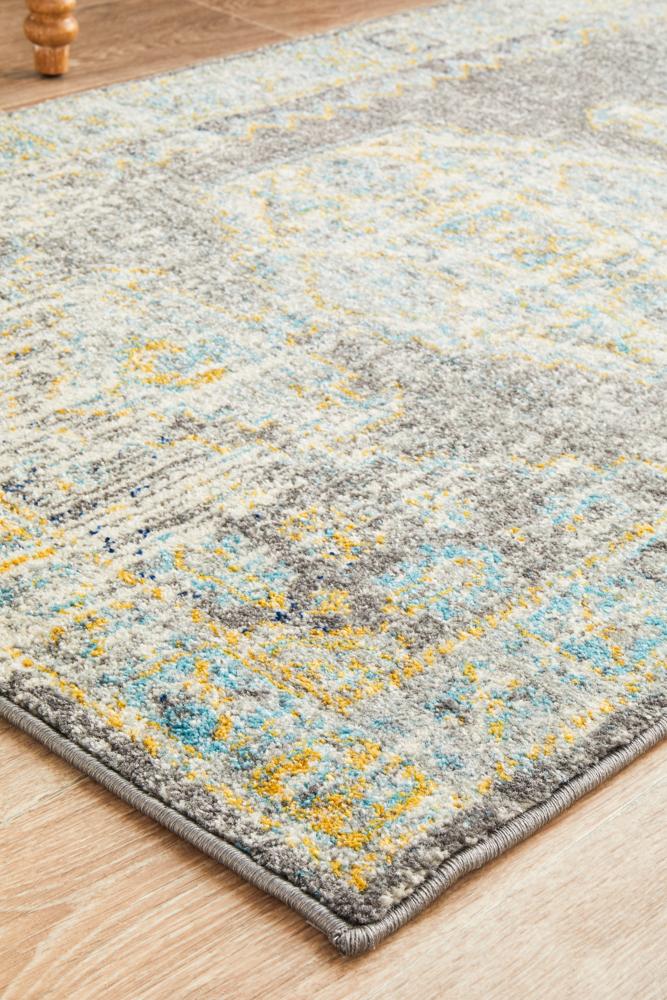 Millenia Runner Rug - Grey.