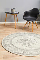 Millenia Round Rug - Silver II.