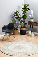 Millenia Round Rug - Silver II.