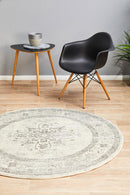 Millenia Round Rug - Silver II.