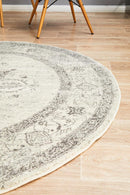 Millenia Round Rug - Silver II.