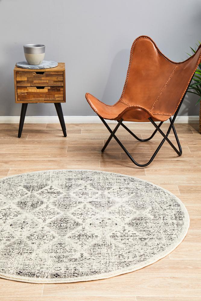 Millenia Round Rug - Grey II.