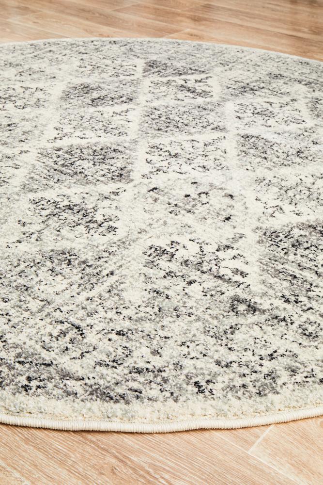 Millenia Round Rug - Grey II.