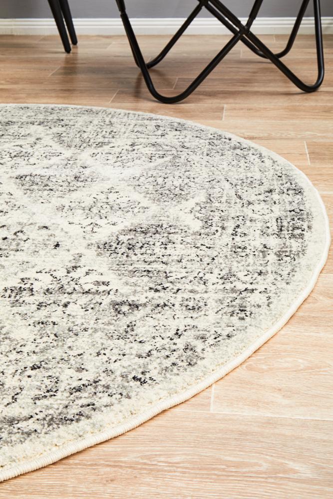 Millenia Round Rug - Grey II.
