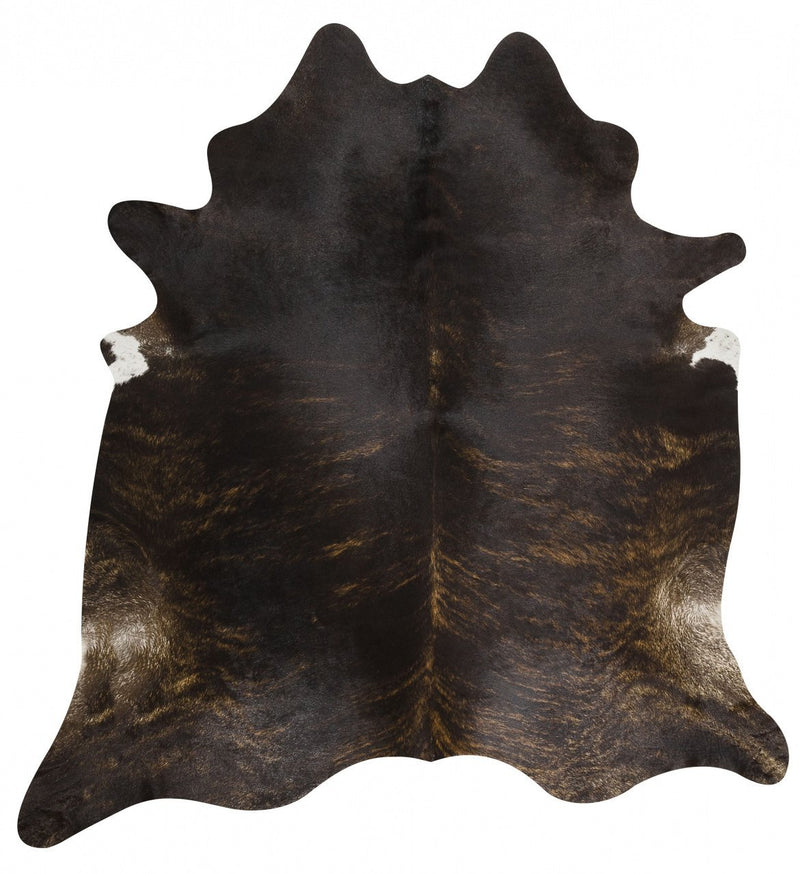 Maasai Cow Hide Dark Brindle.