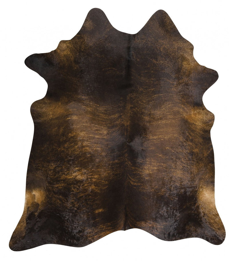 Maasai Cow Hide Dark Brindle.