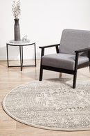 Monochrome Round Rug - Addison.