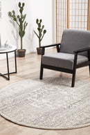 Monochrome Round Rug - Addison.
