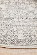 Monochrome Round Rug - Addison.