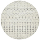 Monochrome Round Rug - Elsa.