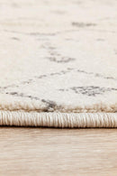 Monochrome Round Rug - Elsa.