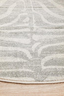 Monochrome Round Rug - Savannah.